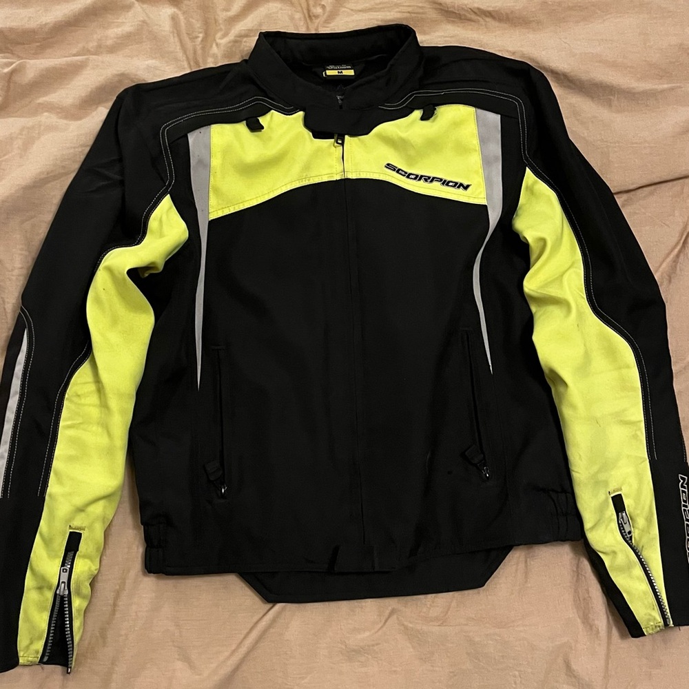 Scorpion EXO Black & Yellow Men's Motorcycle Jacket
